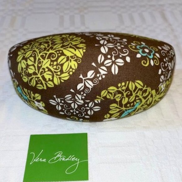 ☀️SALE☀️NEW-VERA BRADLEY Hard Sunglass Case Clam shell shape Sittin' in A Tree - Picture 1 of 7